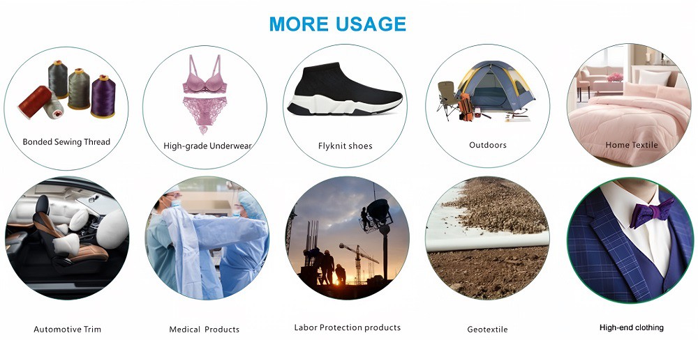 The application of hot melt yarn The application of hot melt yarn